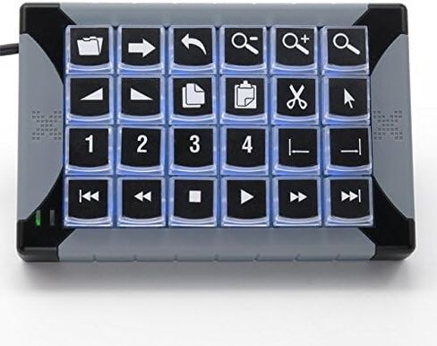 X-keys XK-8 لوحات مفاتيح KVM قابلة للبرمجة عبر USB (8 مفاتيح، رمادي) in Kuwait