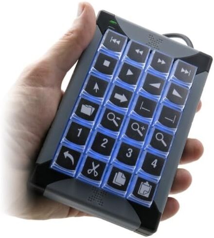 X-keys XK-8 لوحات مفاتيح KVM قابلة للبرمجة عبر USB (8 مفاتيح، رمادي) in Kuwait