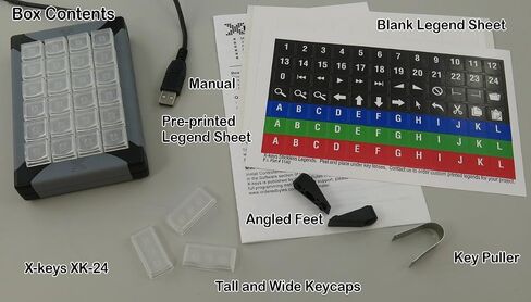 X-keys XK-8 لوحات مفاتيح KVM قابلة للبرمجة عبر USB (8 مفاتيح، رمادي) in Kuwait