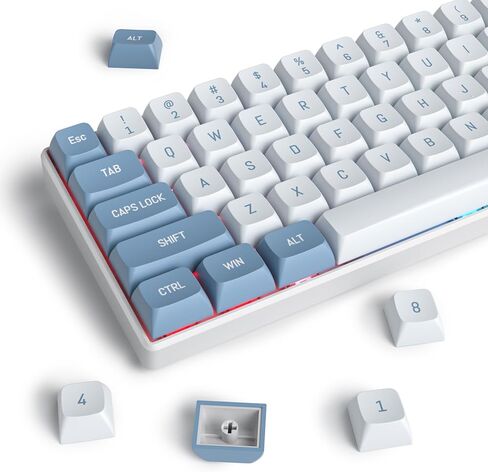 CSA Profile PBT Keycaps - Double Shot Green and Black 160 Keys Custom Keycap Set - Compatible with 60% 65% 75% 80% Full Size Layouts Cherry MX Switches Mechanical Keyboard (Soundwave) in Saudi Arabia