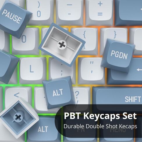 CSA Profile PBT Keycaps - Double Shot Green and Black 160 Keys Custom Keycap Set - Compatible with 60% 65% 75% 80% Full Size Layouts Cherry MX Switches Mechanical Keyboard (Soundwave) in Saudi Arabia