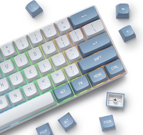 CSA Profile PBT Keycaps - Double Shot Green and Black 160 Keys Custom Keycap Set - Compatible with 60% 65% 75% 80% Full Size Layouts Cherry MX Switches Mechanical Keyboard (Soundwave) in Saudi Arabia