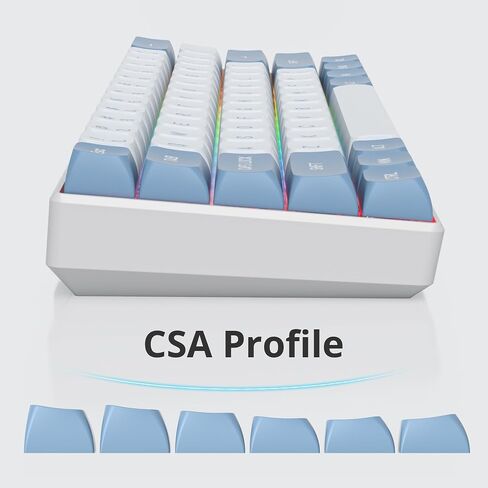 CSA Profile PBT Keycaps - Double Shot Green and Black 160 Keys Custom Keycap Set - Compatible with 60% 65% 75% 80% Full Size Layouts Cherry MX Switches Mechanical Keyboard (Soundwave) in Saudi Arabia