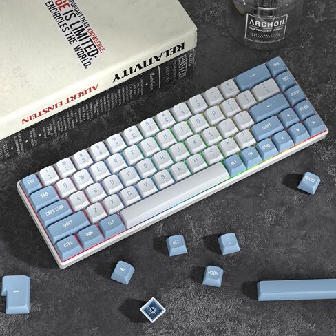 CSA Profile PBT Keycaps - Double Shot Green and Black 160 Keys Custom Keycap Set - Compatible with 60% 65% 75% 80% Full Size Layouts Cherry MX Switches Mechanical Keyboard (Soundwave) in Saudi Arabia