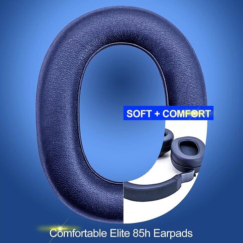 Earpads Replacement for Elite 85h Wireless Headphones - Protein Leather/Ear Cushion/Ear Cups by JESSVIT (Elite 85h Ear Pads Black) in Saudi Arabia