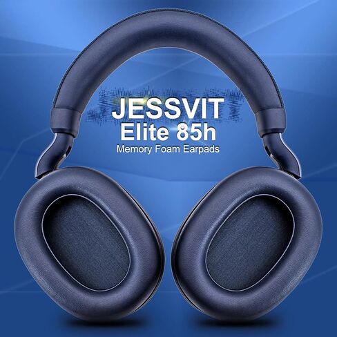 Earpads Replacement for Elite 85h Wireless Headphones - Protein Leather/Ear Cushion/Ear Cups by JESSVIT (Elite 85h Ear Pads Black) in Saudi Arabia