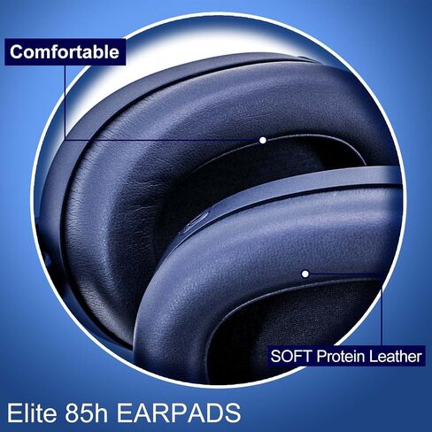 Earpads Replacement for Elite 85h Wireless Headphones - Protein Leather/Ear Cushion/Ear Cups by JESSVIT (Elite 85h Ear Pads Black) in Saudi Arabia