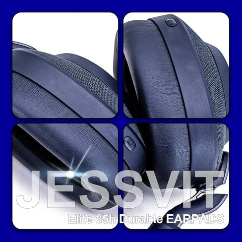 Earpads Replacement for Elite 85h Wireless Headphones - Protein Leather/Ear Cushion/Ear Cups by JESSVIT (Elite 85h Ear Pads Black) in Saudi Arabia