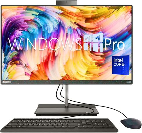 لينوفو أحدث ثينك سنتر 23.8 بوصة فل اتش دي اي بي اس الكل في واحد، انتل كور i3-1215U، لوحة مفاتيح وماوس سلكية، DVD-RW، RJ-45، HDMI، واي فاي 6، كاميرا ويب، ويندوز 11 برو، أسود (16 جيجابايت رام) |.512 جيجابايت اس اس دي) in Saudi Arabia
