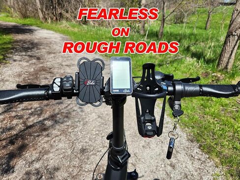 Motorcycle Phone Mount, Bike Phone Holder, Scooter, Golf Cart, Bicycle, Stroller, Harley, MTB, and ATV Handlebar, Anti Vibration Heavy-Duty 360° Mount for iPhone & Samsung 4.7-7.0" Cell Phones in Saudi Arabia
