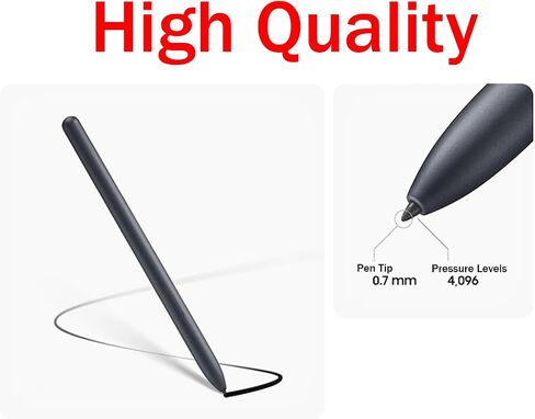 5 قطع أطراف ناعمة لقلم Samsung Galaxy S9 Ultra S Pen/أطراف متوافقة مع Galaxy Tab S9 Ultra/S9 Plus/S9 S Pen/Tab S9 FE (أسود) محول من النوع C in Kuwait