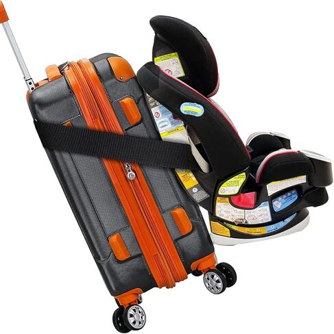 حزام سفر لمقعد السيارة، حزام سفر لمقعد السيارة، حزام أمتعة مقعد السيارة لتحويل مقعد سيارتك وحمل الأمتعة في عربة وحامل مقعد السيارة في المطار!!! in Kuwait