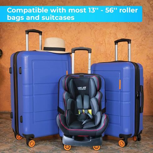 حزام سفر لمقعد السيارة، حزام سفر لمقعد السيارة، حزام أمتعة مقعد السيارة لتحويل مقعد سيارتك وحمل الأمتعة في عربة وحامل مقعد السيارة في المطار!!! in Kuwait