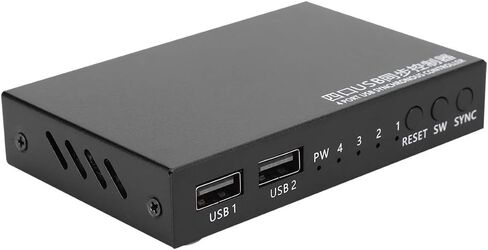 Generic 1 لـ 4 وحدة تحكم مزامنة ماوس لوحة المفاتيح USB، 4 منافذ KVM Switcher Splitter، تحكم متزامن، سرعة عالية تصل إلى 12 ميجابت في الثانية، التوصيل والتشغيل بدون سائق، Generic60gacpy2e3 in Kuwait