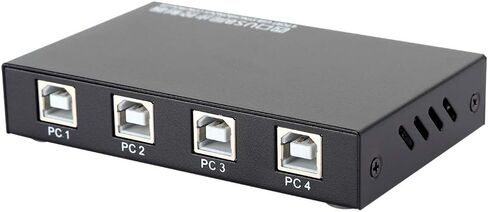 Generic 1 لـ 4 وحدة تحكم مزامنة ماوس لوحة المفاتيح USB، 4 منافذ KVM Switcher Splitter، تحكم متزامن، سرعة عالية تصل إلى 12 ميجابت في الثانية، التوصيل والتشغيل بدون سائق، Generic60gacpy2e3 in Kuwait