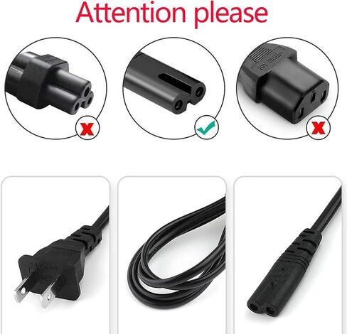 10 Ft AC Power Cord Compatible with Xbox One S, Xbox One X, Xbox Series X/S Replacement AC Power Cable in Saudi Arabia