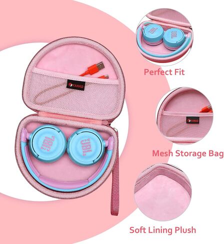XANAD EVA Hard Case for JBL JR300BT / Jr310BT or Sony MDR-ZX110 / MDRZX110NC / MDR-ZX310AP Wireless On-Ear Headphones in Saudi Arabia