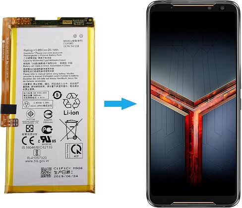 Battery C11N1609 Compatible with ZenWatch 3 W1503Q with Repair Tool Kit in Kuwait