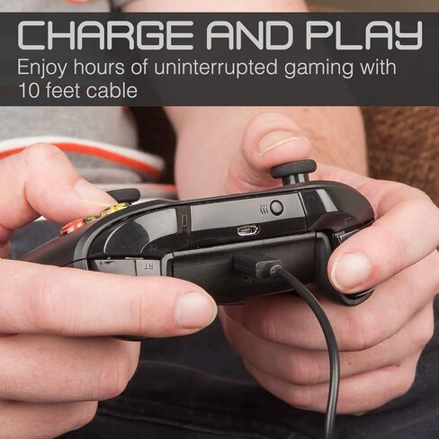 وحدة تحكم Fosmon Xbox One بقدرة 1000 مللي أمبير في الساعة، حزمة بطارية قابلة لإعادة الشحن (عبوة واحدة) مع كابل شحن Micro USB بطول 10 أقدام لوحدة تحكم Xbox One S/X/Elite، تعمل أيضًا مع Fosmon Dock C-10659/C-10709 in Kuwait