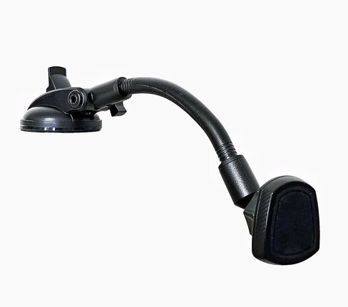 Magnetic Car Phone Holder Mount Gooseneck 11-Inch Flexible Arm for Windshield Dashboard Mobile Holders 360-Degree Rotation, Strength Suction Cup, Anti-Shake Stabilizer Compatible All Cell Phones in Saudi Arabia