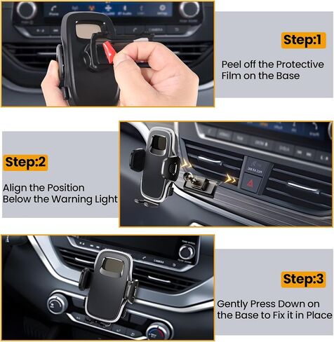 ELOHEI for Nissan Altima Phone Holder with Custom Base, Car Phone Mount for 2019-2022 Nissan Altima Accessories, Hands Free Altima Phone Mount Mount for 4.7-7 in Phones(HE05) in Saudi Arabia
