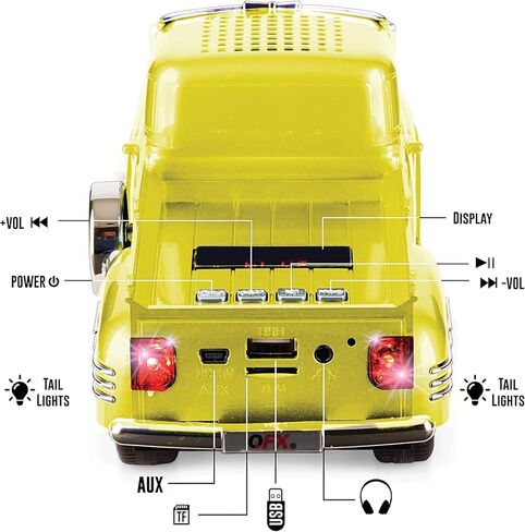 Audiobox 1955 Bel Air Retro Ride مكبر صوت بلوتوث للسيارة وراديو FM | مع مدخل USB وSD وAUX للمكتب والمنزل والجراج (أزرق) in Kuwait