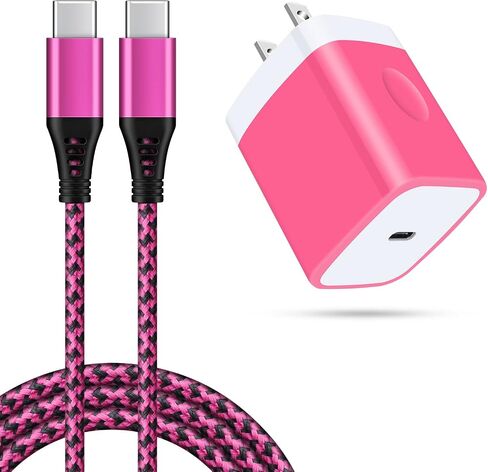 كتلة شاحن حائط سريع USB C لـ Google Pixel 7 Pro 6a 6 Pro 5a 5 4a 4 XL 3a 3XL، Samsung Galaxy S23+، S22، S21، S20، S10، Note 20/10، 20W 3A PD USB C Android محول طاقة للهاتف و6 أقدام كابل من النوع C إلى C in Saudi Arabia
