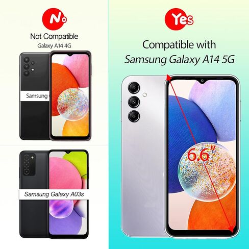 شاشة لهاتف سامسونج جالاكسي A14 5G A146U A146P شاشة LCD بديلة لشاشة A146U A146P تعمل باللمس محول الأرقام الجمعية (مع الإطار) in Saudi Arabia