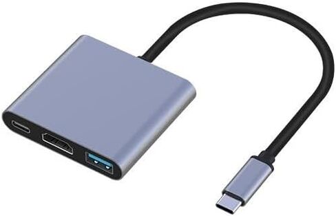 USB C to HDMI Multiport Adapter, Battrii Type-C Hub to HDMI 4K Output USB 3.0 Port and USB-C Charging Port, Type C Digital AV Adapter for MacBook Pro/air, iPad Pro, Galaxy S8/S9& More USB-C Devices in Saudi Arabia