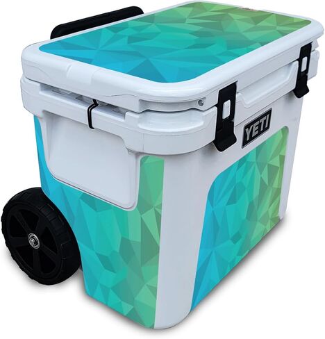 Glossy Glitter Skin Compatible with Yeti Roadie 32 Wheeled Cooler - Antique Purple - Premium 3M Vinyl Protective Wrap Decal Cover - Easy to Apply | Crafted in The USA by MightySkins in Saudi Arabia