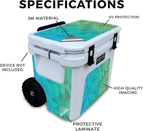 Glossy Glitter Skin Compatible with Yeti Roadie 32 Wheeled Cooler - Antique Purple - Premium 3M Vinyl Protective Wrap Decal Cover - Easy to Apply | Crafted in The USA by MightySkins in Saudi Arabia