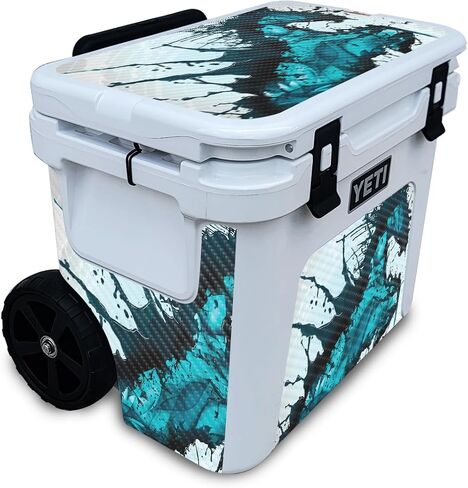 Glossy Glitter Skin Compatible with Yeti Roadie 32 Wheeled Cooler - Antique Purple - Premium 3M Vinyl Protective Wrap Decal Cover - Easy to Apply | Crafted in The USA by MightySkins in Saudi Arabia