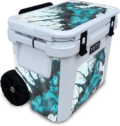 Glossy Glitter Skin Compatible with Yeti Roadie 32 Wheeled Cooler - Antique Purple - Premium 3M Vinyl Protective Wrap Decal Cover - Easy to Apply | Crafted in The USA by MightySkins in Saudi Arabia