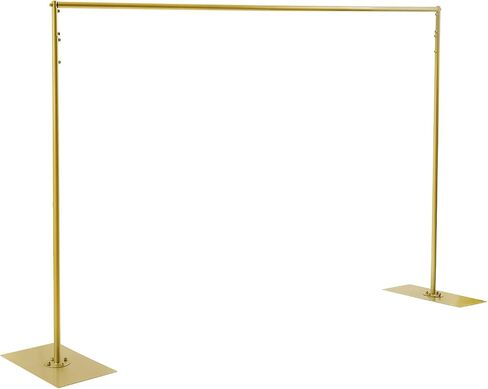 Professional Backdrop Stand Pipe Kit,10'x10' Heavy Duty Background Support System Curtain Frame Telescopic with Steel Base for Wedding Party Photography Trade Show Display in Saudi Arabia