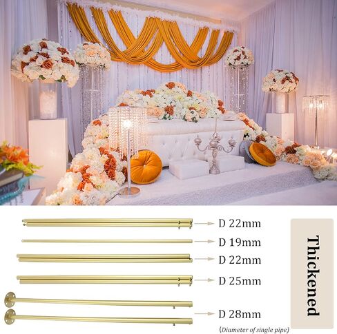 Professional Backdrop Stand Pipe Kit,10'x10' Heavy Duty Background Support System Curtain Frame Telescopic with Steel Base for Wedding Party Photography Trade Show Display in Saudi Arabia