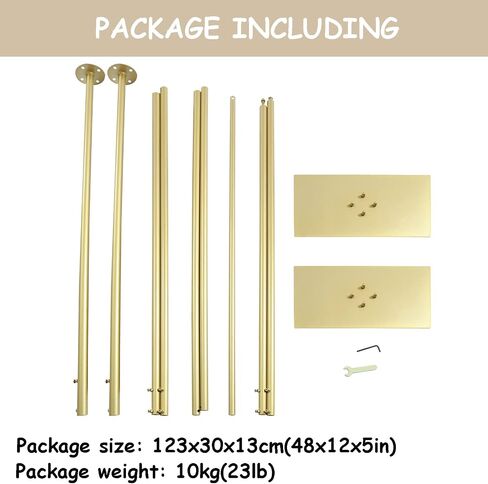 Professional Backdrop Stand Pipe Kit,10'x10' Heavy Duty Background Support System Curtain Frame Telescopic with Steel Base for Wedding Party Photography Trade Show Display in Saudi Arabia