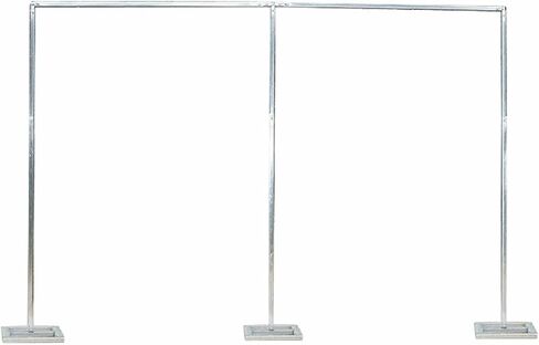 Professional Backdrop Stand Pipe Kit,10'x10' Heavy Duty Background Support System Curtain Frame Telescopic with Steel Base for Wedding Party Photography Trade Show Display in Saudi Arabia