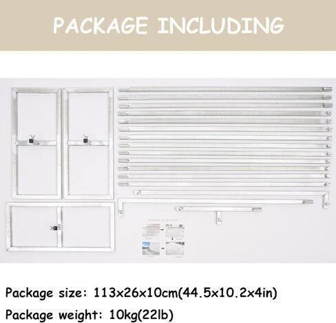 Professional Backdrop Stand Pipe Kit,10'x10' Heavy Duty Background Support System Curtain Frame Telescopic with Steel Base for Wedding Party Photography Trade Show Display in Saudi Arabia
