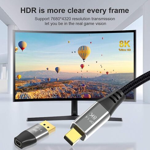 chenyang Standard DisplayPort Male to Mini DP DisplayPort Female Adapter for Displays PC Laptops Monitors in Saudi Arabia