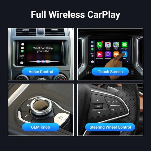 Wireless Carplay Adapter for Android Auto, Converts Wired to Wireless Android Auto Adapter for Cars from 2016+ & Android 11+, Plug & Play Android Auto Dongle, Online Update in Saudi Arabia