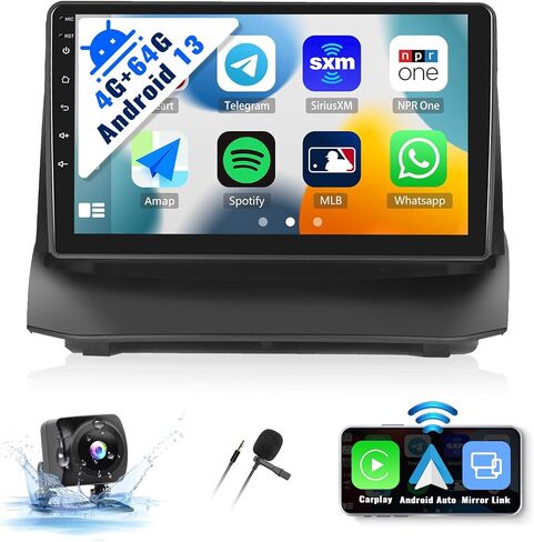 SIXWIN Android Car Stereo for Ford Fiesta 2009-2014 2G+32G with CarPlay Android Auto Mirror Link 26UI 9 Inch Touch Screen Car Radio Bluetooth GPS Navigation WiFi HiFi FM Radio SWC Backup Camera in Saudi Arabia