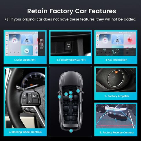 Roadanvi X12 8G+128G 10.2" Car Radio Headunit for Toyota Highlander 2015 2016 2017 2018 2019 Wireless Carplay Android Auto 1280x720 QLED Touch Screen Car Stereo Wifi 4G LTE GPS Navigation in Saudi Arabia