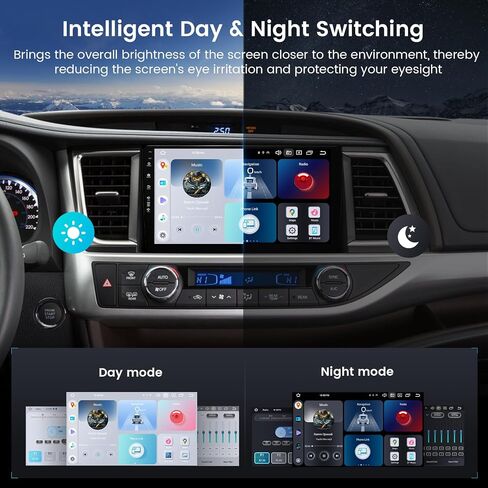 Roadanvi X12 8G+128G 10.2" Car Radio Headunit for Toyota Highlander 2015 2016 2017 2018 2019 Wireless Carplay Android Auto 1280x720 QLED Touch Screen Car Stereo Wifi 4G LTE GPS Navigation in Saudi Arabia