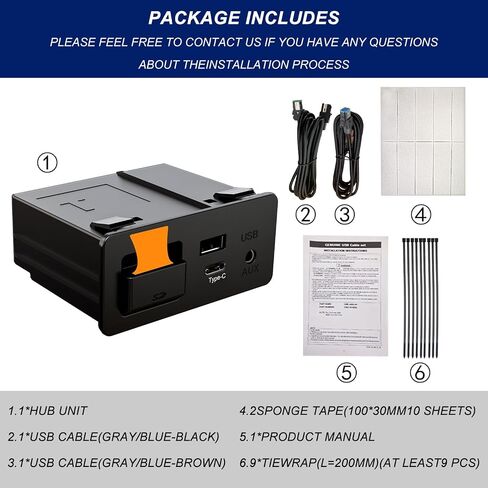 Mazda TYPE-C Wireless Carplay Retrofit Kit, TK78-66-9U0C OEM Media Hub to MZD Connect System, Compatible with Mazda 2/3/6/CX3/CX5/CX9/MX5 2015-2020 (Only supporting Wireless Carplay, NO Android Auto) in Kuwait