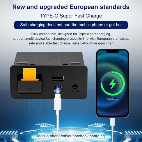Mazda TYPE-C Wireless Carplay Retrofit Kit, TK78-66-9U0C OEM Media Hub to MZD Connect System, Compatible with Mazda 2/3/6/CX3/CX5/CX9/MX5 2015-2020 (Only supporting Wireless Carplay, NO Android Auto) in Kuwait