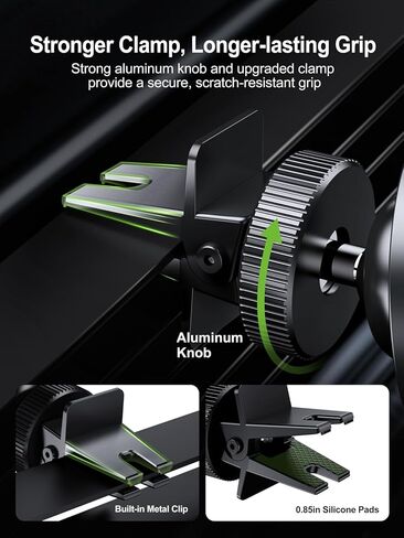 حامل هاتف مغناطيسي للسيارة من Elitehood، حامل هاتف مغناطيسي قوي قابل للتعديل 360 درجة، حامل هاتف مغناطيسي لفتحة تهوية السيارة، لحامل Magsafe للسيارة متوافق مع iPhone 15 14 13 Pro Max Plus Mini in Kuwait