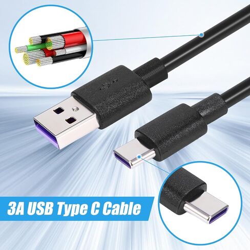 100 Pack USB Type C Cable Bulk Black Fast Charging Cable 3A Cable Charger Cord Compatible with Samsung Galaxy S10 S9 S8 S20 S21 S23 Plus A52 A21 A32 A11 Note 10 9 8 PS5 Controller (3.3ft) in Saudi Arabia