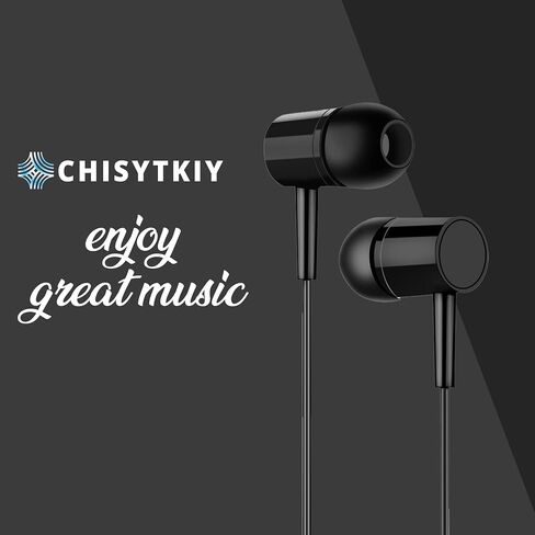 2 Pack, Wired Earbuds in-Ear Plug in Headphone with Microphone, 3.55mm Jack Corded Earphone Ear Buds Suitable for Desktop Computer, laptops, Android Phones and Other Devices (Black & White) in Saudi Arabia