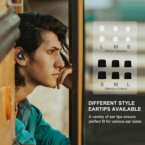 BASN in Ear Monitor Headphones for Musicians, Bsinger 2nd Generation Sound Isolating Earphones with Dual Dynamic Drivers Detachable MMCX Cable (Black)… in Kuwait