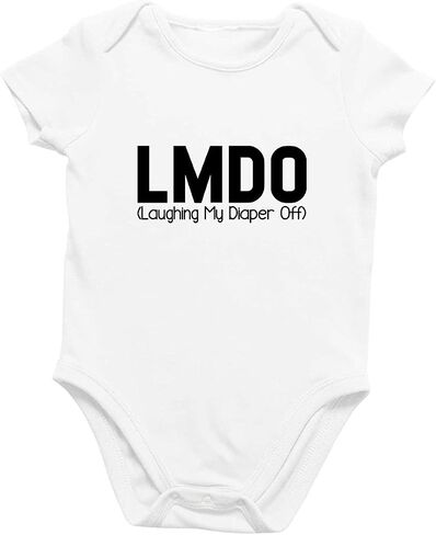 Printique Organic GOTS Certified Baby Onesie Unisex Bodysuit 0-18 months - Sarcastic Quotes in Saudi Arabia